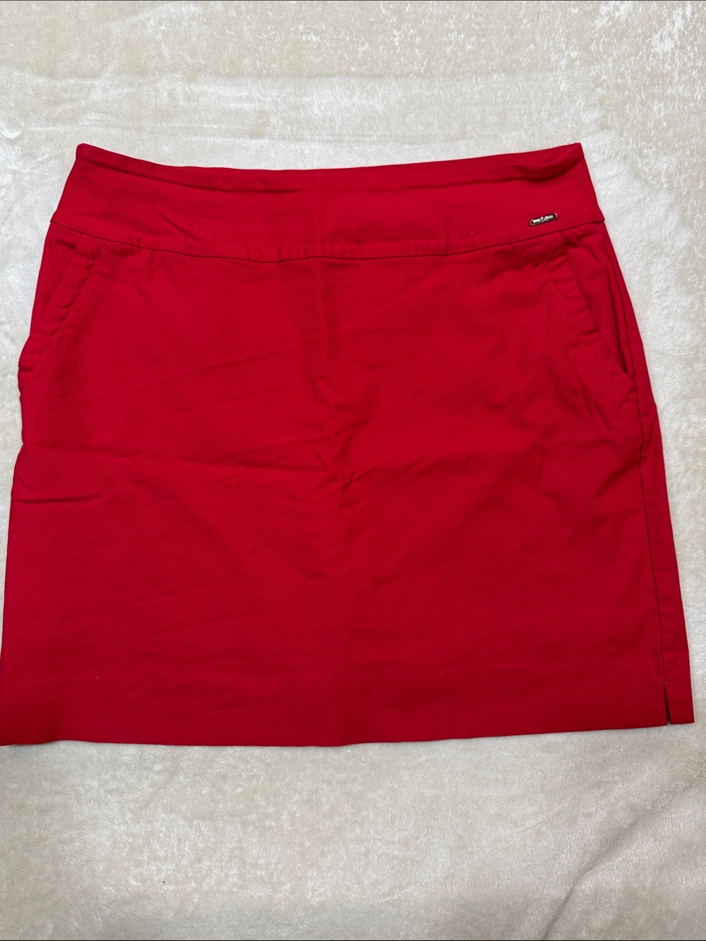 Women’s Red Skort with Clean Waistband